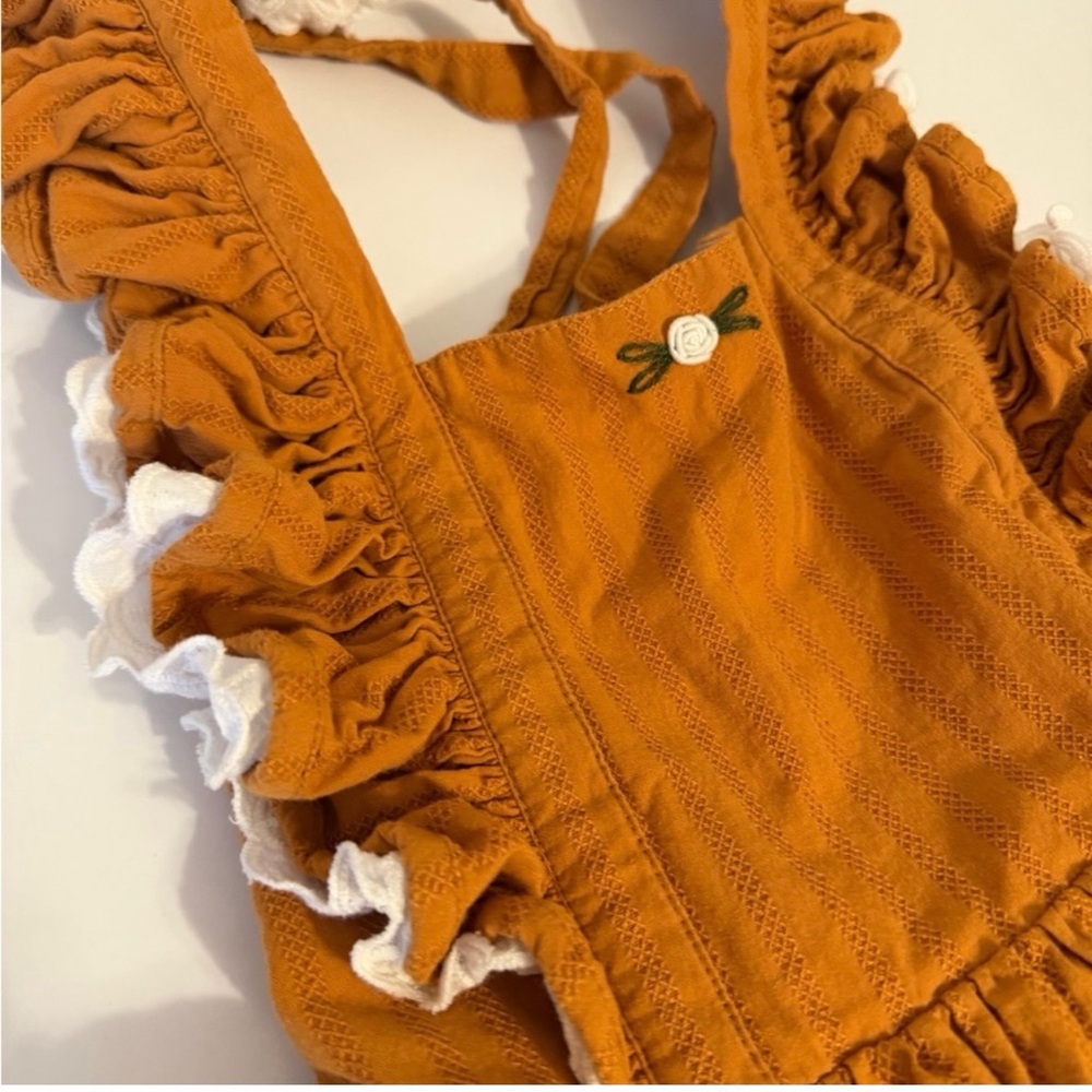 Love & Grow girl’s fall pumpkin tunic dress set size 7Y EUC - Picture 7 of 12